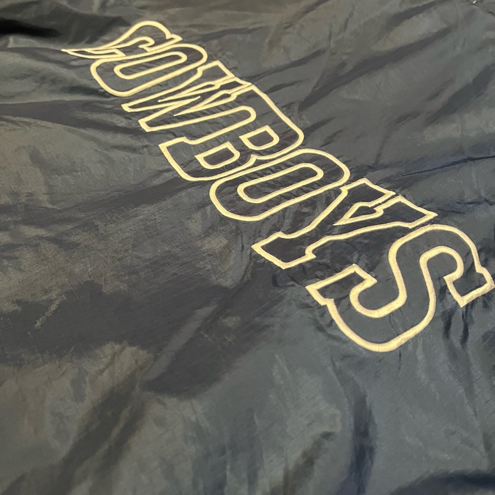 Vintage 90s Dallas Cowboys Mesh Reversible Jacket L Pro Playey NFL Experience - Picture 12 of 16